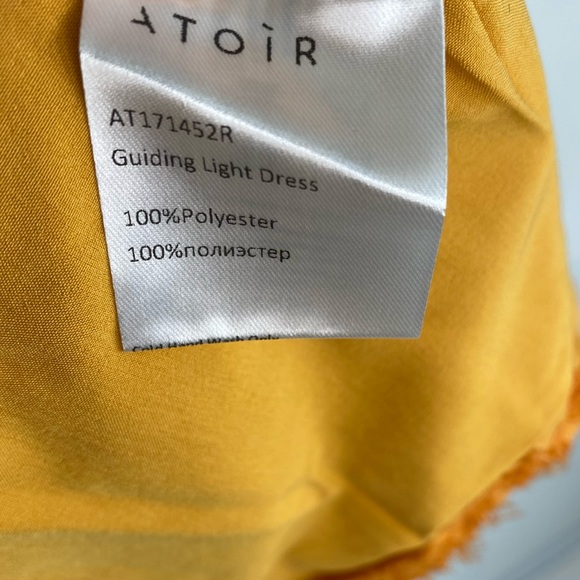 ATOIR One Shoulder Cascading Ruffle Bow Mini Dress in Orange - Picture 8 of 10